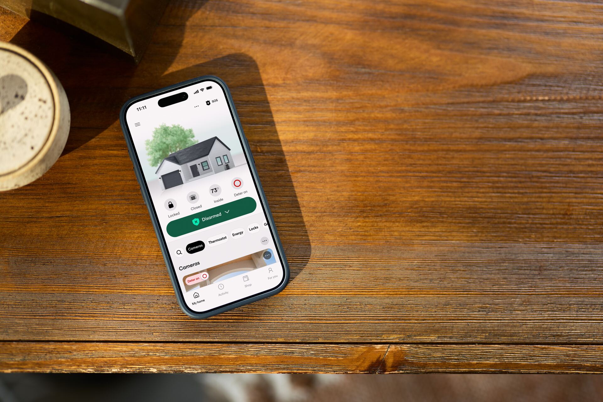 Smart home dashboard Vivint